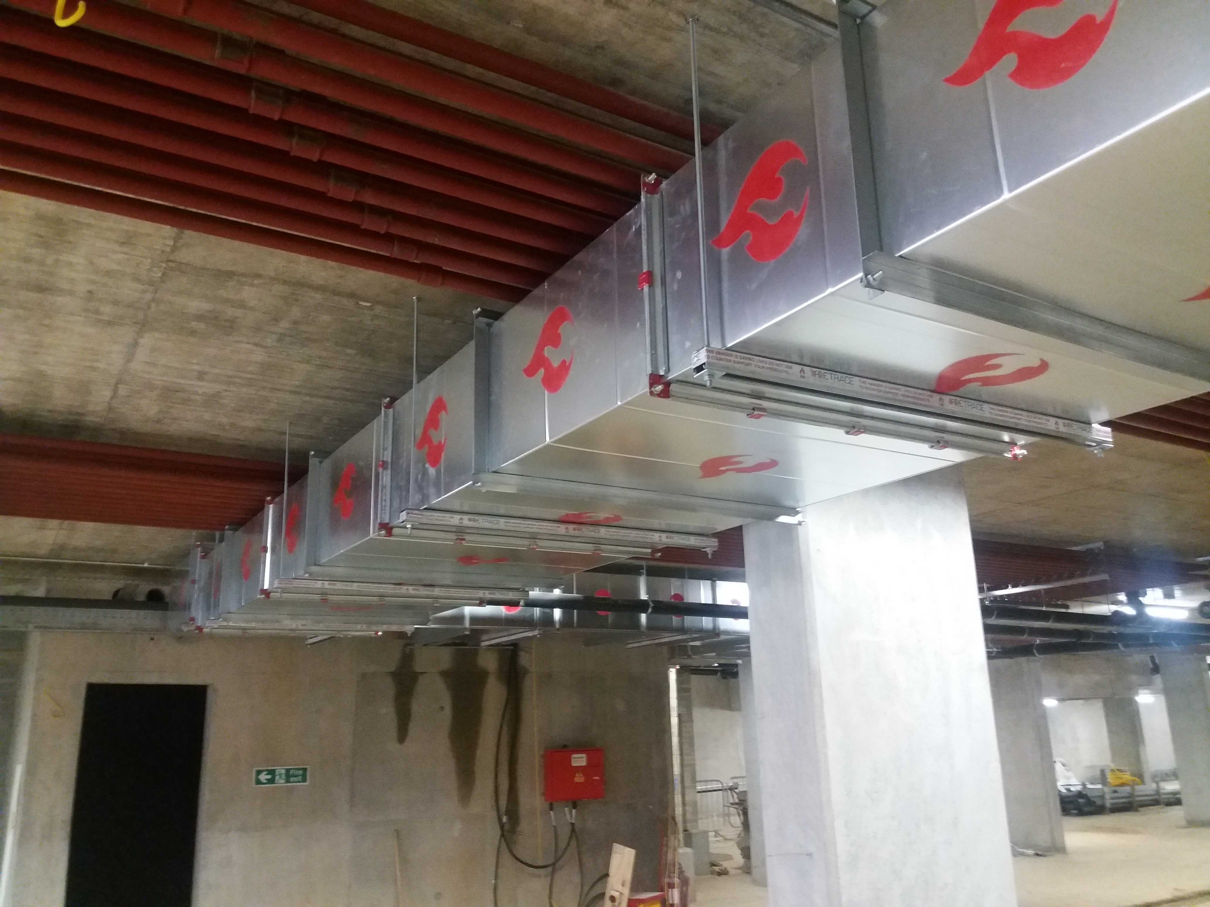 Non Coated Fire Resistant Ductwork